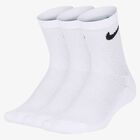 Nike Calcetines Cushioned Crew Cortas 3 Pares, BLANCO, hi-res