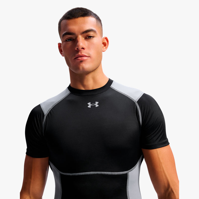Under Armour Polera HeatGear Elite, NEGRO, hi-res image number null