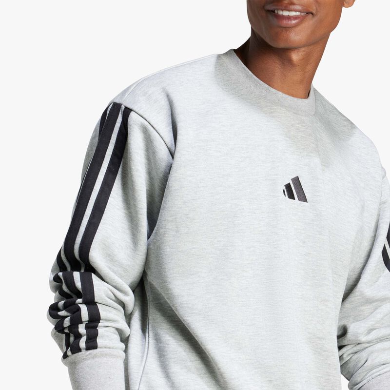 adidas Polerón Essentials Fleece 3 Tiras, GRIS, hi-res image number null