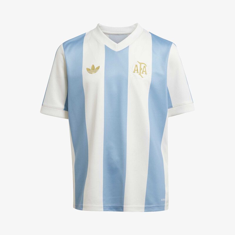 adidas Polera Argentina Aniversario Niños, AZUL, hi-res image number null