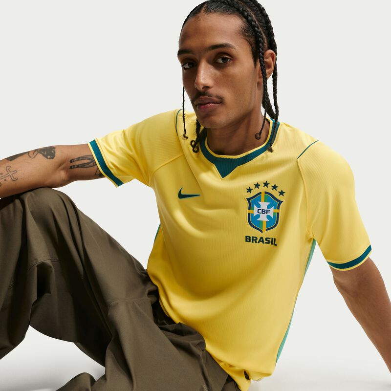 Nike Camiseta Brasil Stadium Local 2026, AMARILLO, hi-res image number null