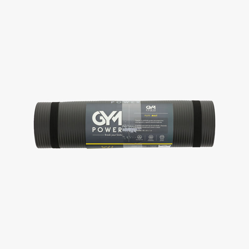 Gym Power NBR Yoga Mat, NEGRO, hi-res image number null