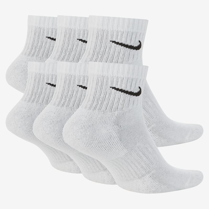 Nike Everyday Cushioned Tobilleras 6 Pares, BLANCO, hi-res image number null