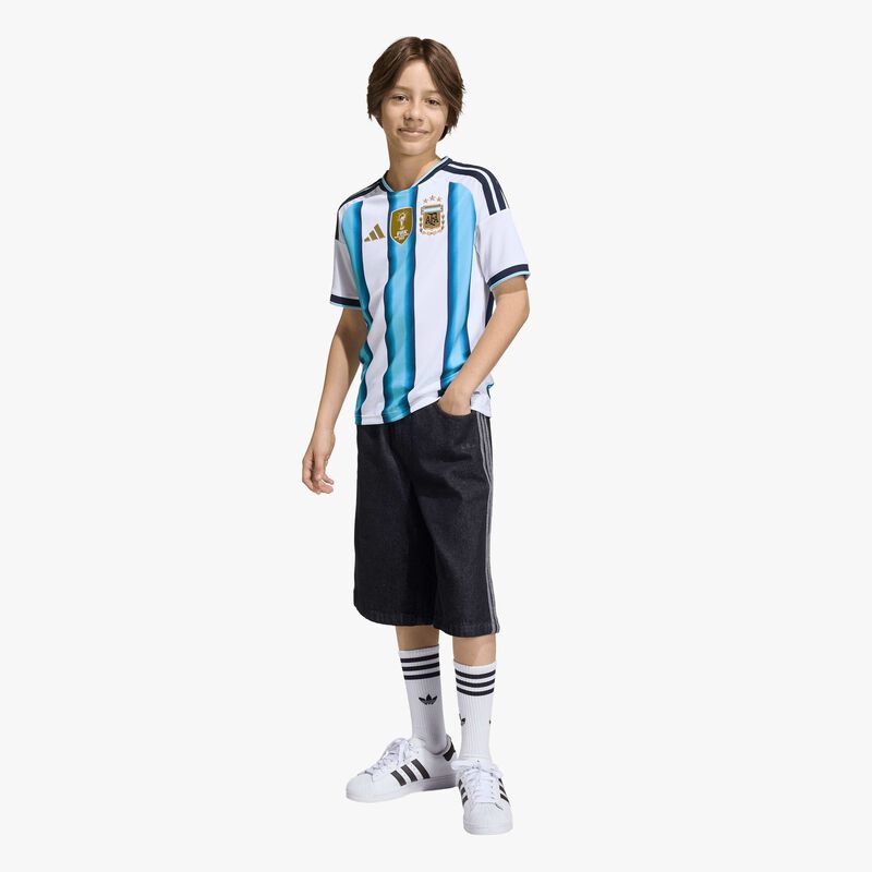 adidas Camiseta Local Messi Selecci&oacute;n Argentina 26 Ni&ntilde;os, BLANCO, hi-res image number null