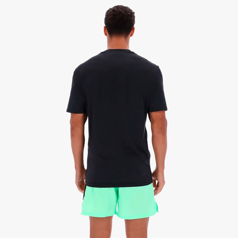 Reebok Polera Manga Corta Running, NEGRO, hi-res image number null