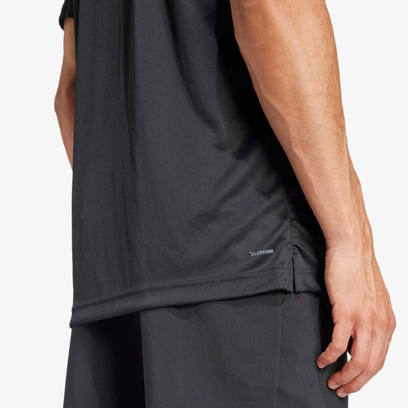 adidas Polera Club Tennis Climacool 3 bandas, NEGRO, hi-res image number null
