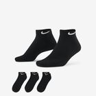 Nike Everyday Cushioned Cortas 3 Pares, NEGRO, hi-res
