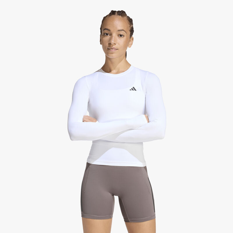 adidas Polera PrimeLift Essentials Workout Contour, BLANCO, hi-res image number null