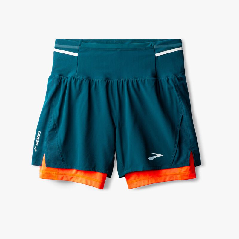 Brooks High Point 5" 2-in-1 Short 2.0, AZUL, hi-res image number null