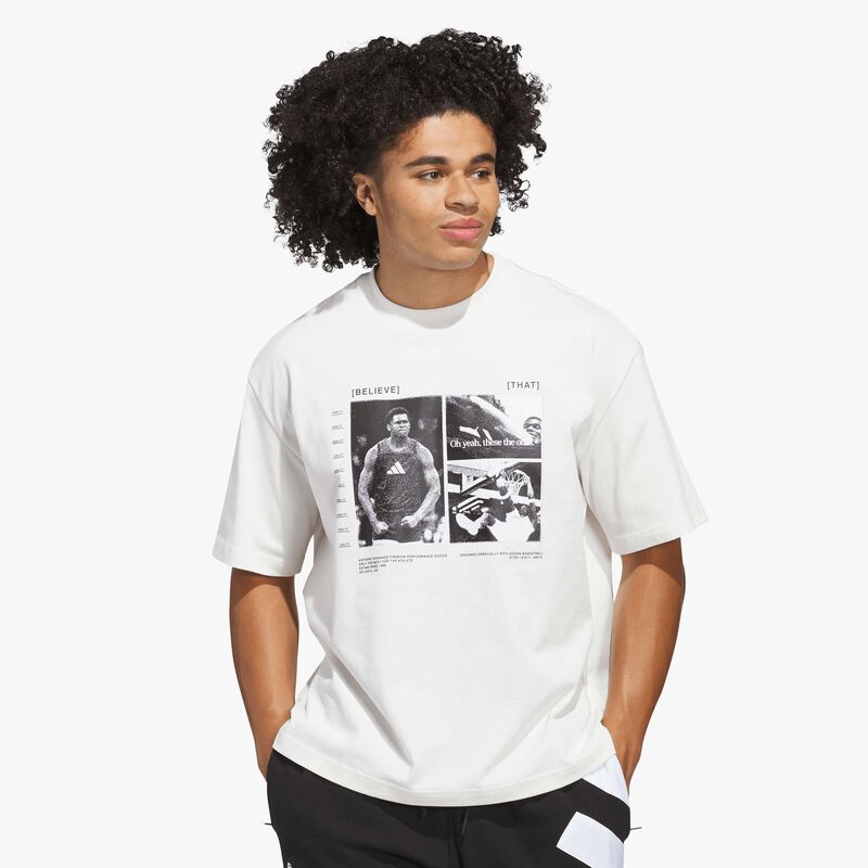 adidas Polera Anthony Edwards, BLANCO, hi-res image number null