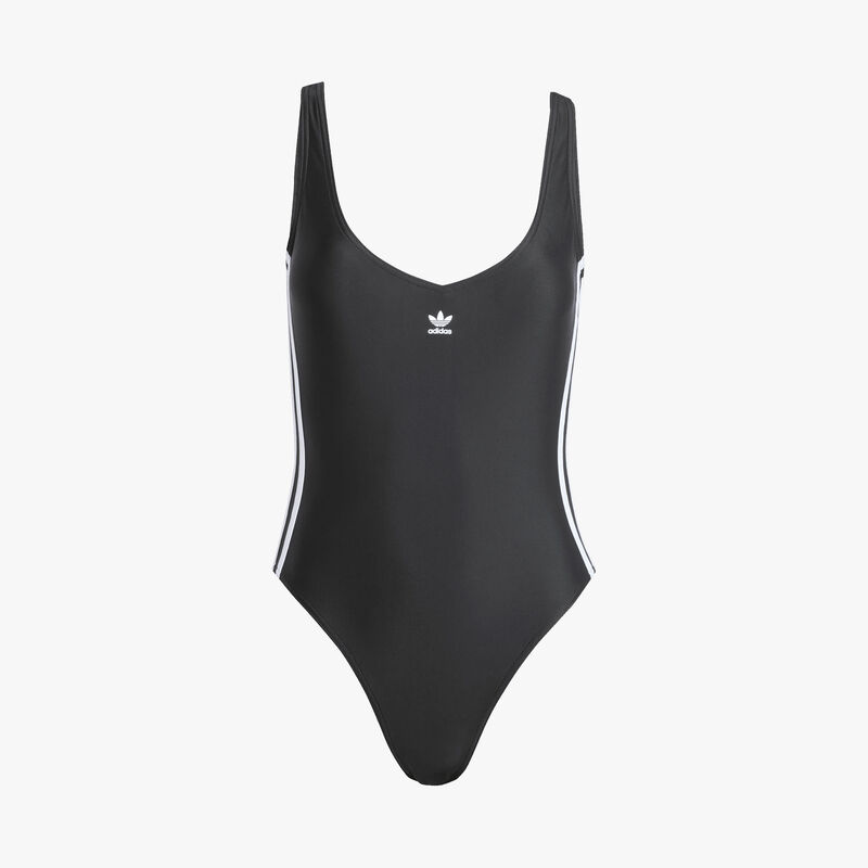 adidas Traje de Nataci&oacute;n Adicolor 3 Tiras, NEGRO, hi-res image number null