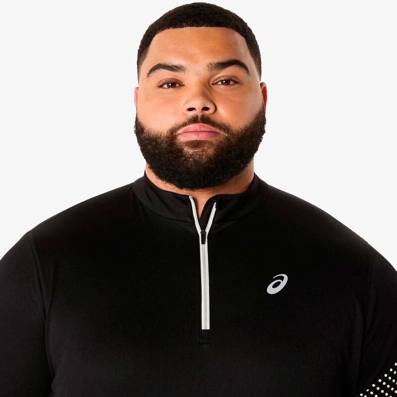 Asics Polera Icon 1/2 Zip, NEGRO, hi-res image number null