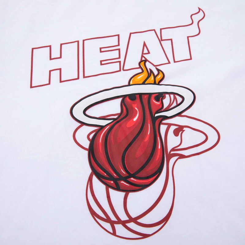 NBA Polera Front Gradient Print Heat, BLANCO, hi-res image number null