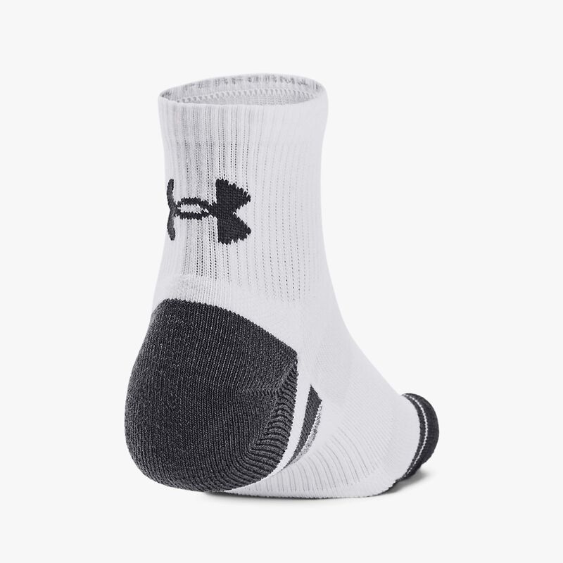 UA Calcetines Performance Tech Tobilleras 3 Pares, BLANCO, hi-res image number null
