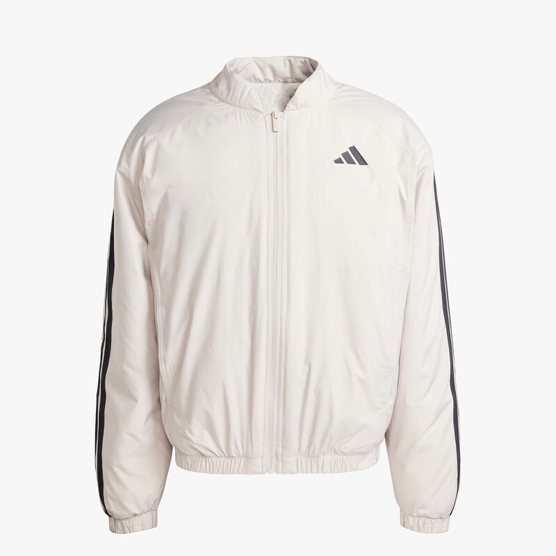 adidas Chaqueta Bómber Térmica Essentials 3 Tiras, GRIS, hi-res image number null