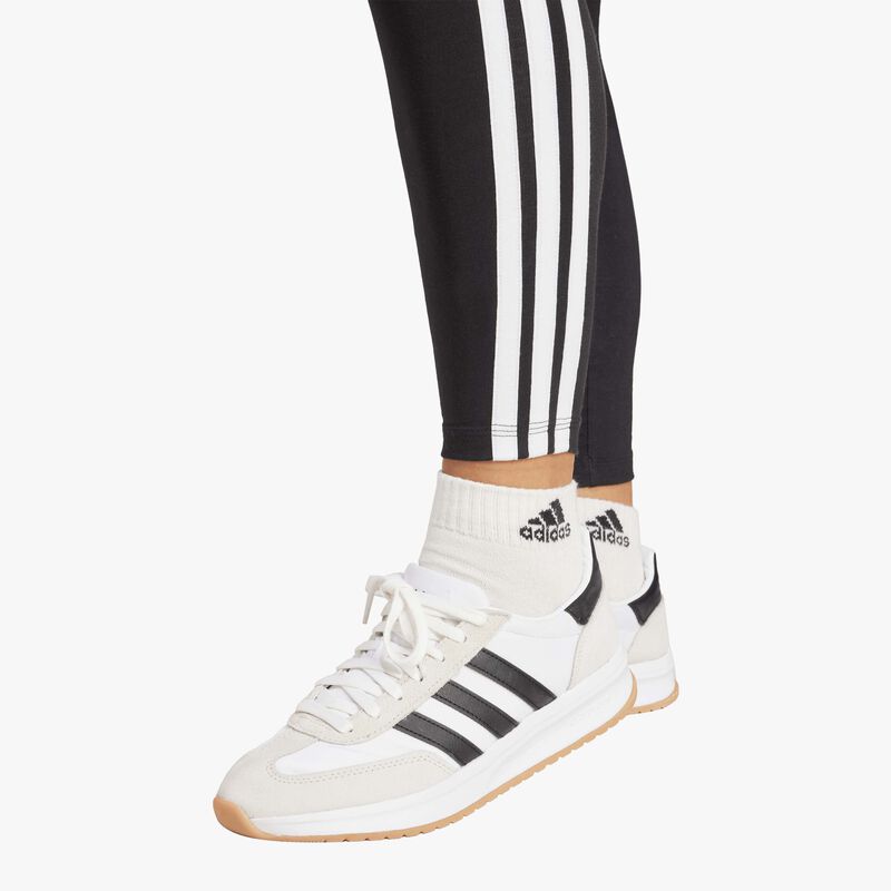 adidas Calzas Essentials 3 Tiras Algod&oacute;n Pretina Media, NEGRO, hi-res image number null
