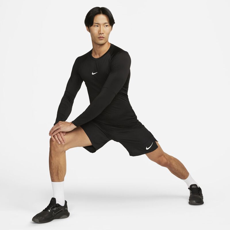 Nike Polera Pro, NEGRO, hi-res image number null
