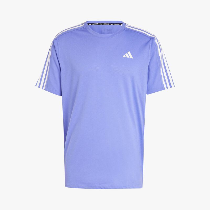 adidas Polera Own The Run 3 Bandas, AZUL, hi-res image number null