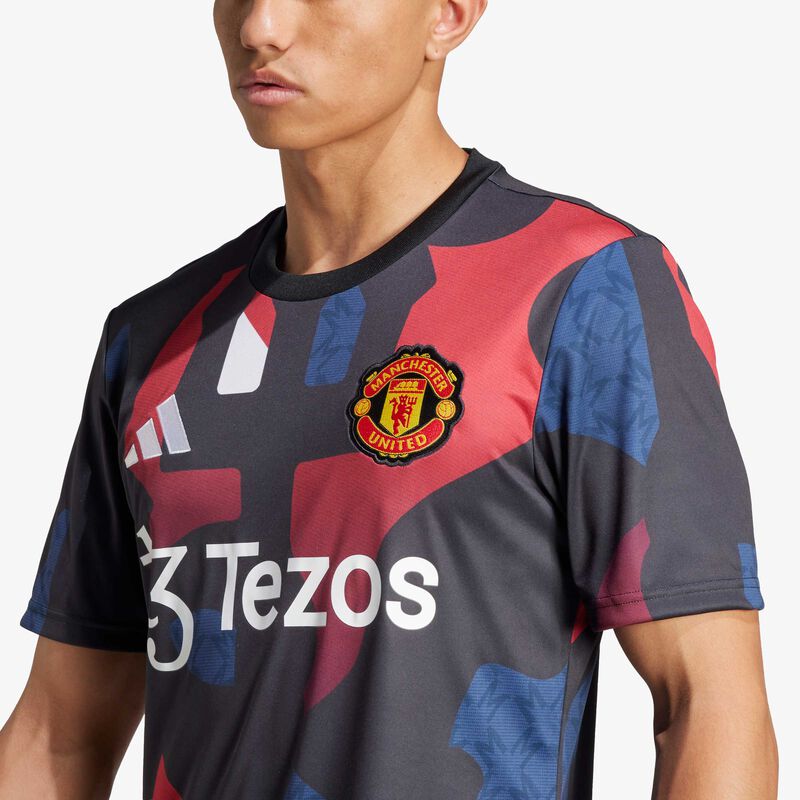 adidas Camiseta Calentamiento Manchester United 24/25, NEGRO, hi-res image number null