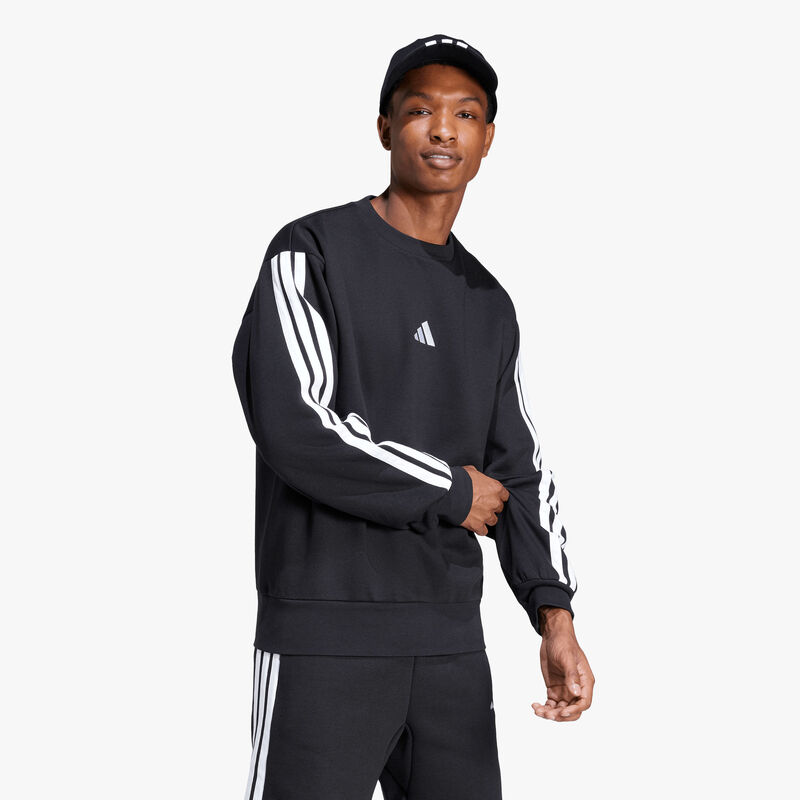 adidas Poler&oacute;n Essentials Fleece 3 Tiras, NEGRO, hi-res image number null