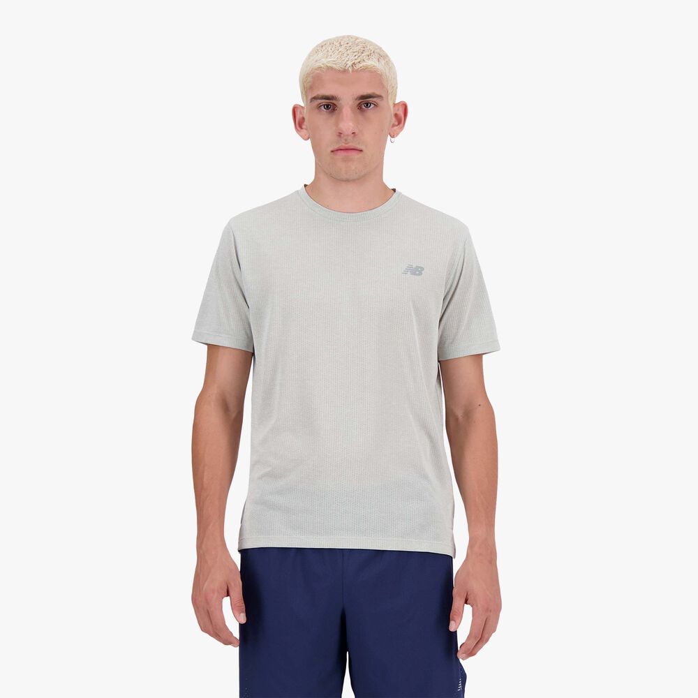 New Balance Polera Athletics Poleras manga corta correr hombre