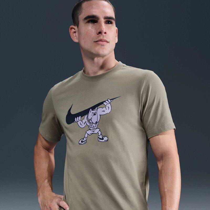 Nike Polera de Fitness, VERDE, hi-res image number null