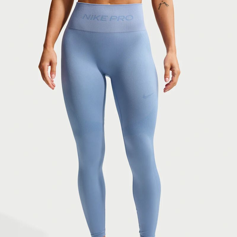 Nike Calzas Pro Seamless, AZUL, hi-res image number null