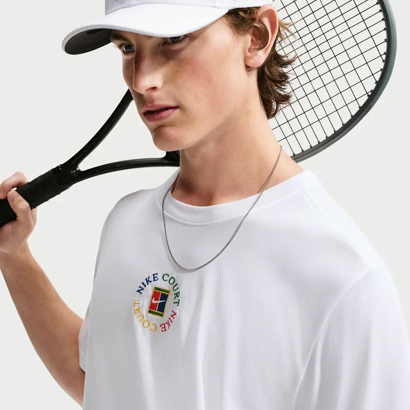 NikeCourt Polera de Tenis Dri-FIT, BLANCO, hi-res image number null