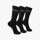 Spalding Calcetines Largos 3 Pares, NEGRO, hi-res