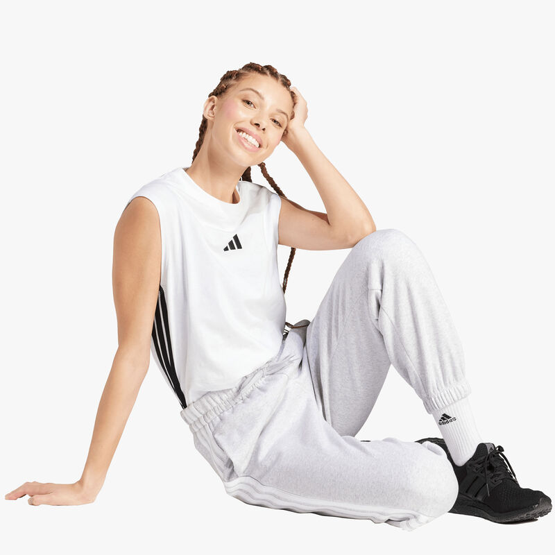 adidas Pantal&oacute;n Essentials Fleece 3 Tiras, GRIS, hi-res image number null