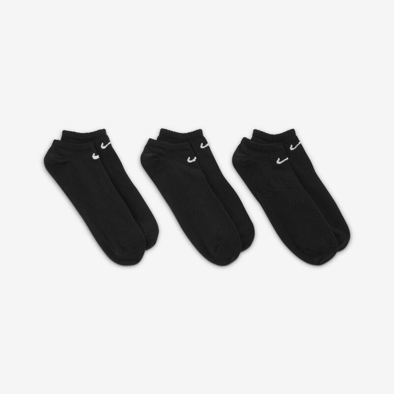Nike Calcetines Everyday Lightweight Invisibles 3 Pares, NEGRO, hi-res image number null