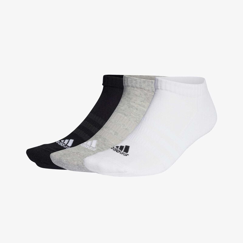 adidas Calcetines Cushioned Invisibles 3 Pares, GRIS, hi-res image number null
