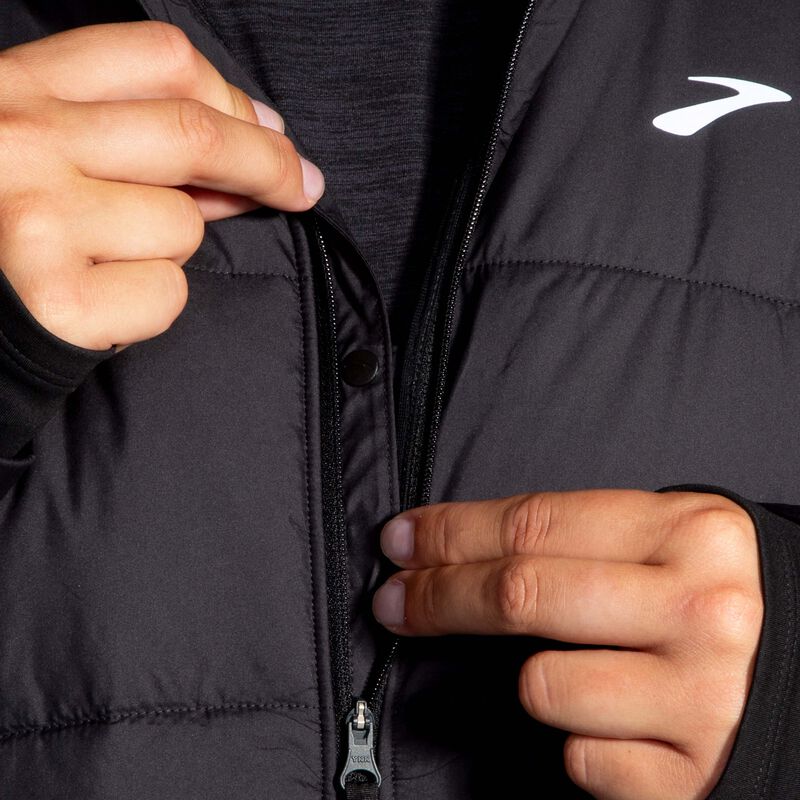 Brooks Shield Hybrid Jacket 3.0, NEGRO, hi-res image number null