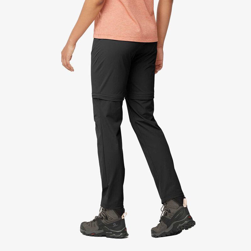 Salomon Pantalón Wayfarer Zip Off, NEGRO, hi-res image number null