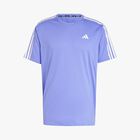 adidas Polera Own The Run 3 Bandas, AZUL, hi-res