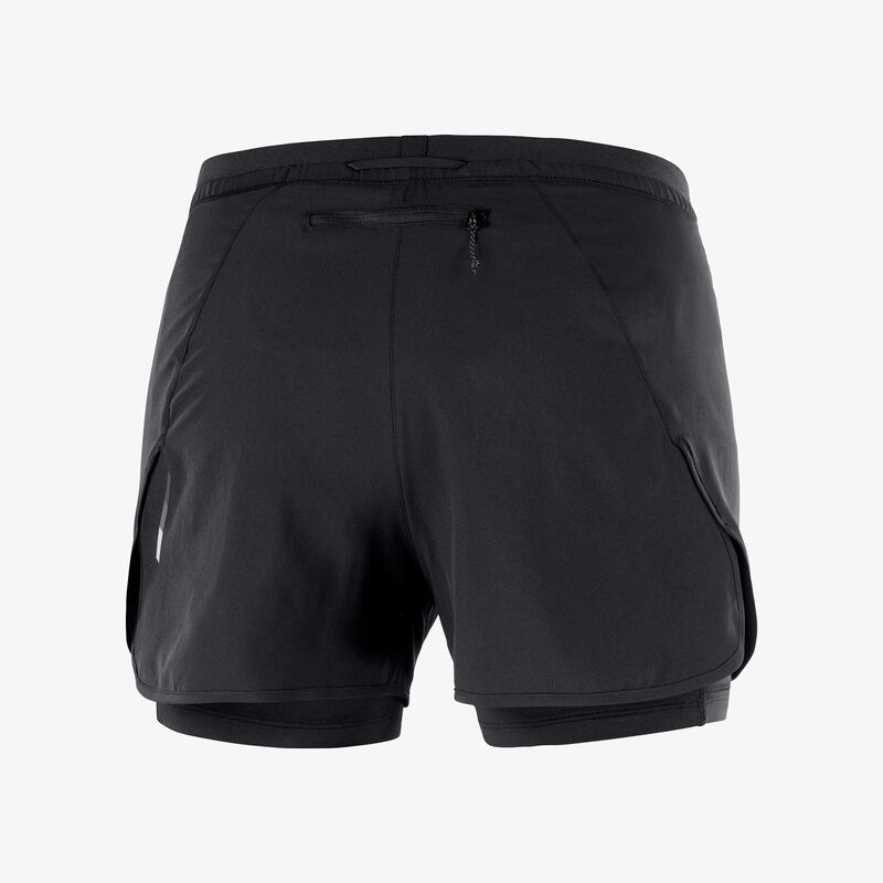 Salomon Shorts Cross 5'' 2In1, NEGRO, hi-res image number null