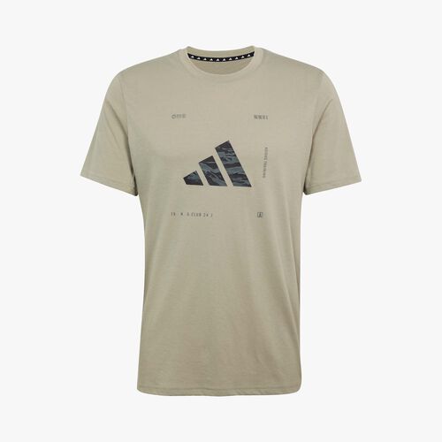 adidas Polera Climacool Training Camo Logo Graphic