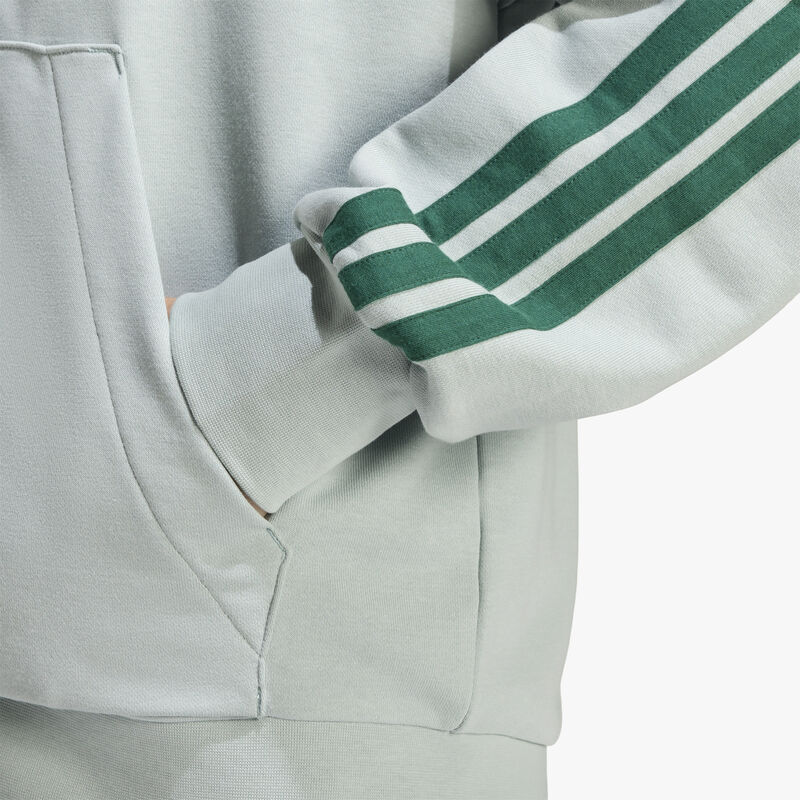 adidas Poler&oacute;n Essentials 3 Tiras French Terry, VERDE, hi-res image number null
