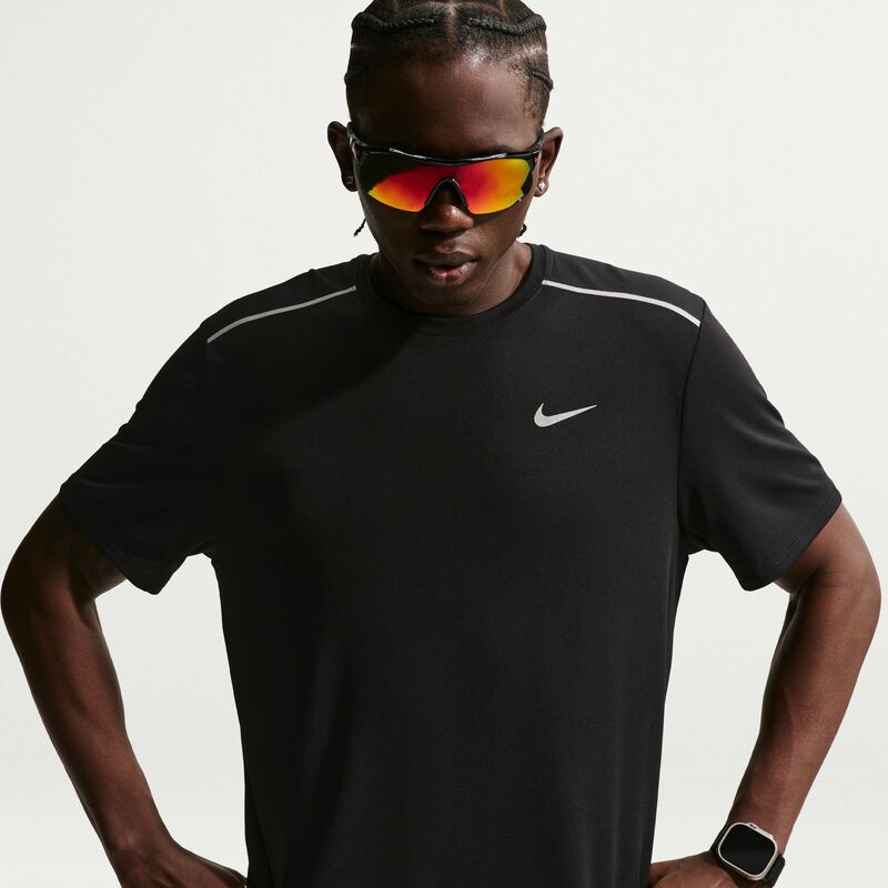 Nike Polera Miler, NEGRO, hi-res image number null