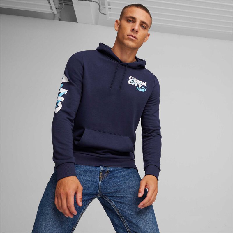 Puma Polerón Manchester City Ftblicons, AZUL, hi-res image number null