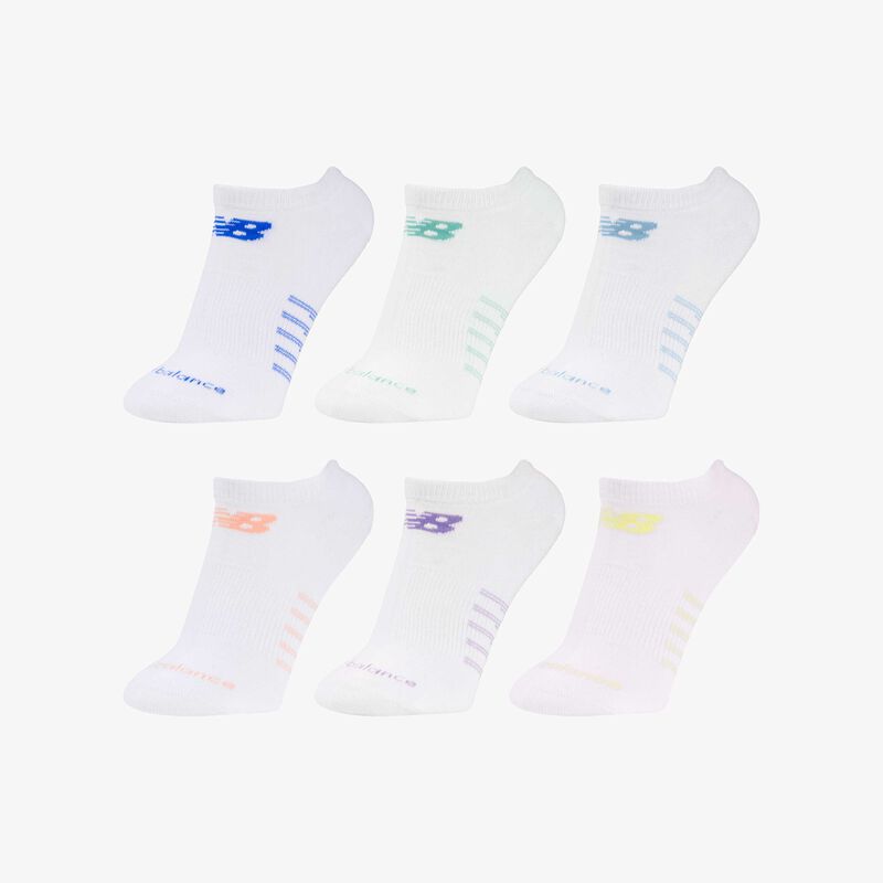 New Balance Calcetines Invisibles 6 Pares, BLANCO, hi-res image number null