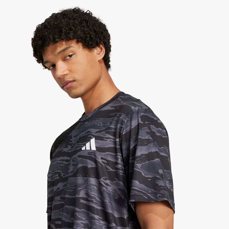 adidas Polera Train Essentials Camo AOP, NEGRO, hi-res image number null