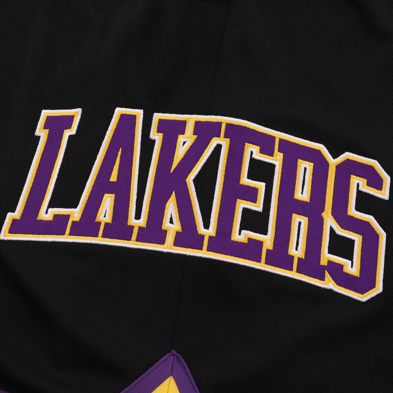NBA Shorts Los Angeles Lakers, NEGRO, hi-res image number null