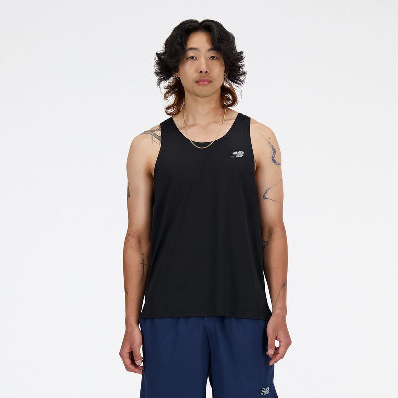 New Balance Polera Sport Essentials Singlet, NEGRO, hi-res image number null