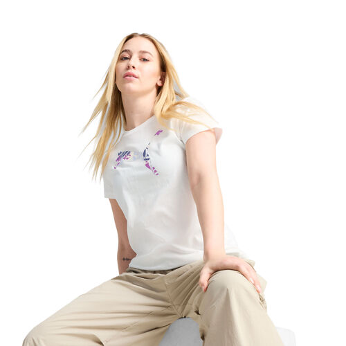 Polera Graphics Floral Cat Logo