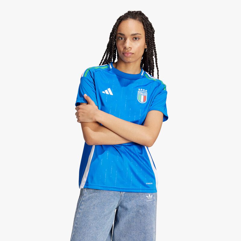 adidas Camiseta Local Italia 24, AZUL, hi-res image number null