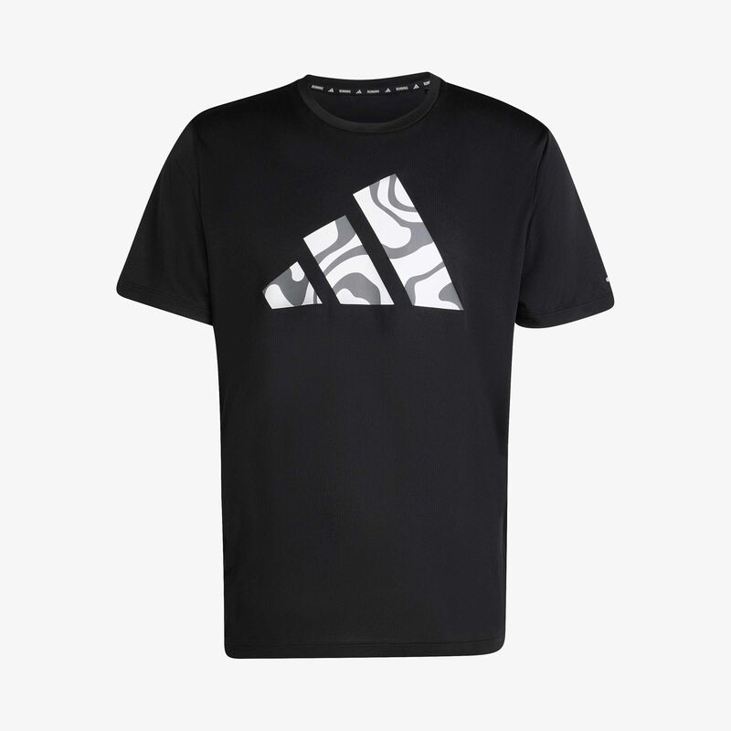 adidas Polera Run It Brand Love, NEGRO, hi-res image number null