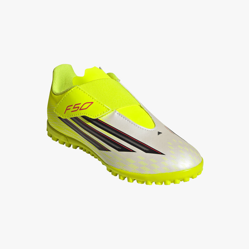 adidas Zapatillas F50 Club Pasto Sint&eacute;tico Ni&ntilde;os, AMARILLO, hi-res image number null