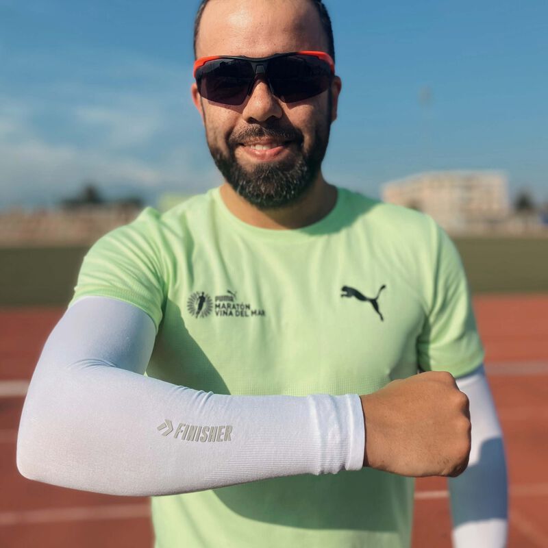 Finisher Par de Mangas para Running, BLANCO, hi-res image number null