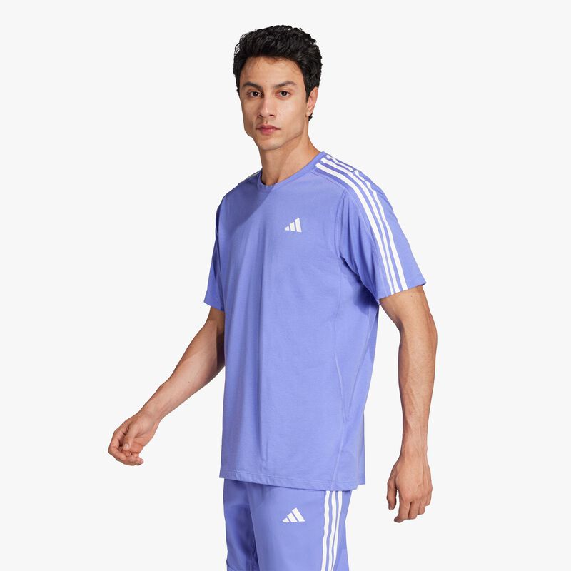 adidas Polera Own The Run 3 Bandas, AZUL, hi-res image number null